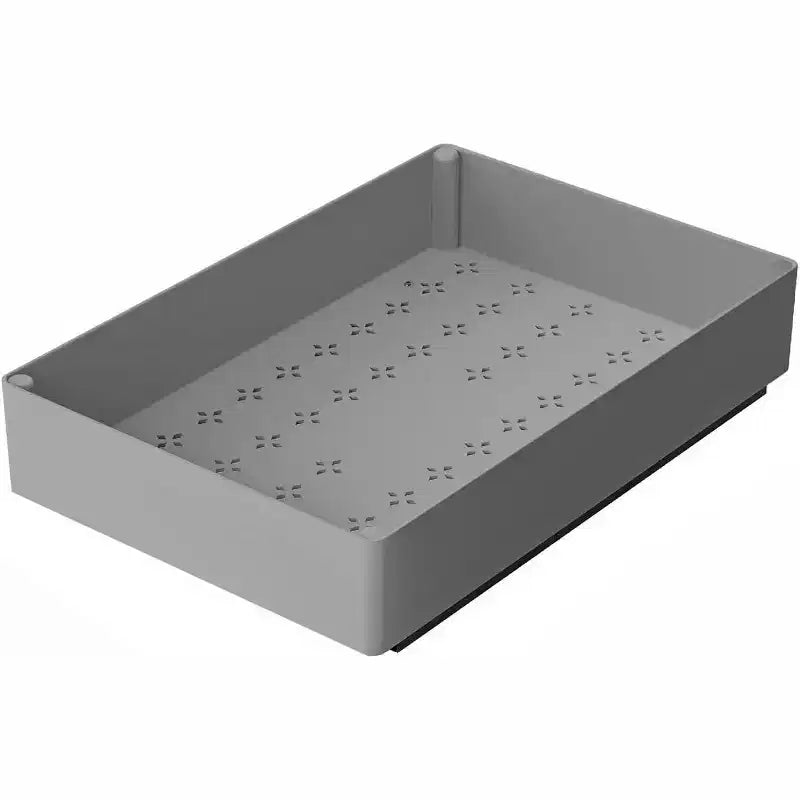 Expandable Pull Out Cabinet Organizer, 15.75'' Heavy Duty Peel and Stick Roll Out Drawer for Pots and Pans Adjustable Adhesive No Drill Screw Gray