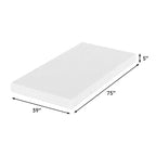 EHMKNP Matelas double/double XL de 5 pouces pour adulte et adolescent, matelas en mousse à mémoire de forme rafraîchissant, housse amovible et lavable, fermeté moyenne