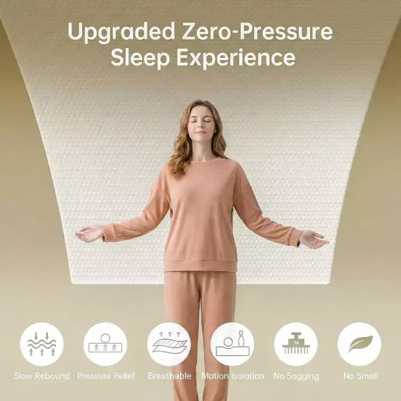 EHMKNP Matelas double/double XL de 5 pouces pour adulte et adolescent, matelas en mousse à mémoire de forme rafraîchissant, housse amovible et lavable, fermeté moyenne