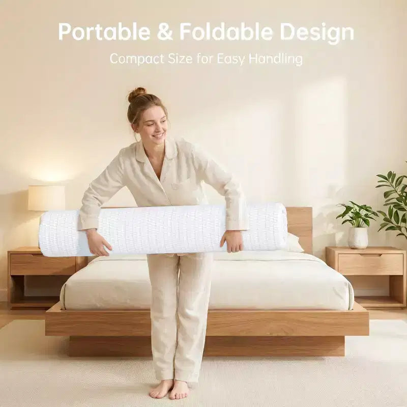 EHMKNP Matelas double/double XL de 5 pouces pour adulte et adolescent, matelas en mousse à mémoire de forme rafraîchissant, housse amovible et lavable, fermeté moyenne
