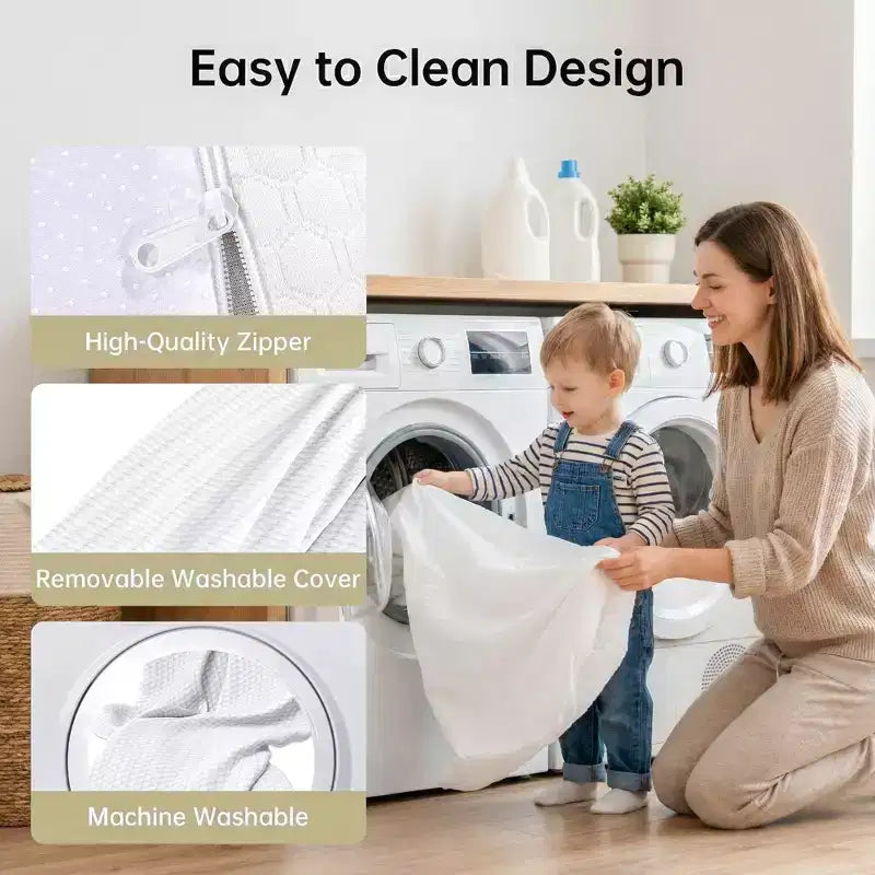 EHMKNP Matelas double/double XL de 5 pouces pour adulte et adolescent, matelas en mousse à mémoire de forme rafraîchissant, housse amovible et lavable, fermeté moyenne