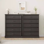 Commode à 5 tiroirs pour chambre à coucher, chiffonnier, meuble de rangement pour chambre à coucher, salon, couloir et bureau
