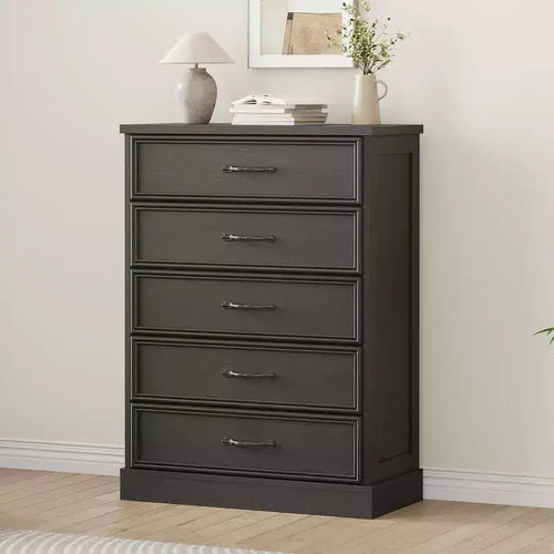 5 Drawer Dresser for Bedroom, Chest of Drawers, Closet Dresser Storage Cabinet Organizer for Bedroom, Living Room, Hallway & Office