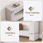 Console rustique pour entrée, table de canapé en bois à 2 niveaux avec étagère de rangement, longue table de couloir rectangulaire derrière le canapé