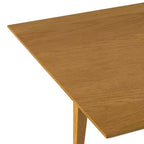 Table à manger extensible rectangulaire contemporaine Fairway 60-76 pouces x 36 pouces