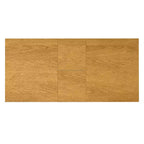 Table à manger extensible rectangulaire contemporaine Fairway 60-76 pouces x 36 pouces