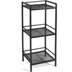 Étagère de rangement en acier au carbone pour bibliothèque, unité de rangement de salle de bain autoportante, support à plantes, étagère d'angle pour organisation de cuisine