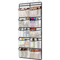 Non-Woven Fabric Hanging Storage Bag, 10-Grid Wall-Mounted Organizer, Gray, for Closet Bedroom Door