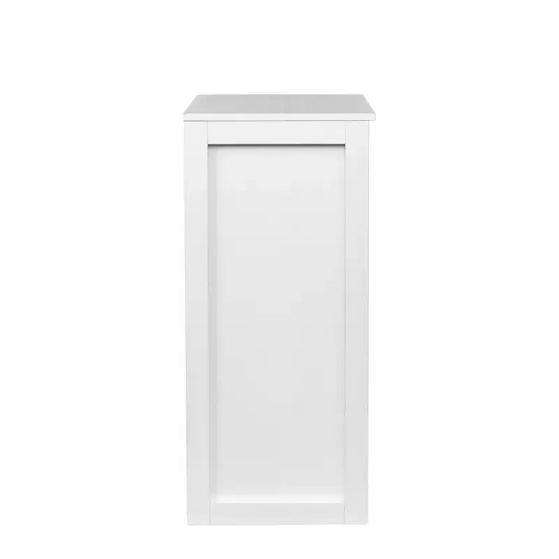 JVNOXK Meuble à vin modulaire de 17 pouces, buffet en MDF finition foncée, capacité de 32 bouteilles de vin, convient aux salons et salles à manger, blanc