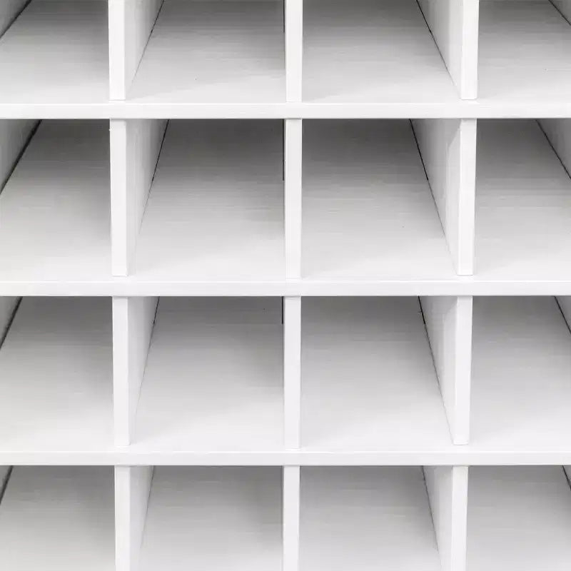 JVNOXK Meuble à vin modulaire de 17 pouces, buffet en MDF finition foncée, capacité de 32 bouteilles de vin, convient aux salons et salles à manger, blanc
