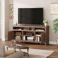 Farmhouse TV Stand for 63 TVs, Entertainment Center with Storage Cabinets & Shelves, Cabinet Doors for Living Room or Bedroom