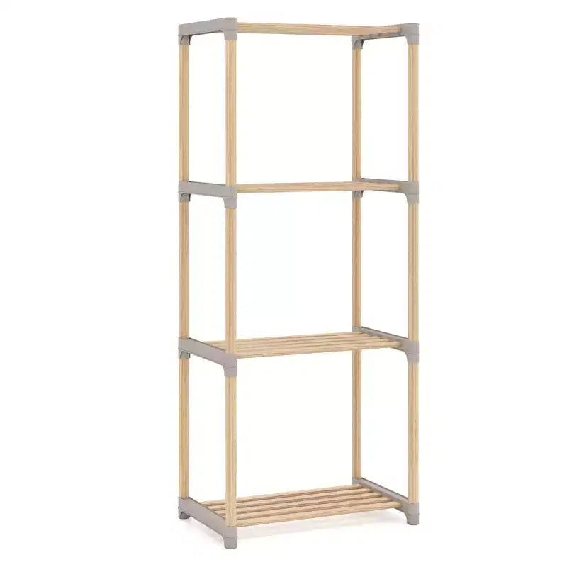 Costway 4-Tier Bookshelf w/Open Shelves Freestanding Storage Organizer for Home Office
