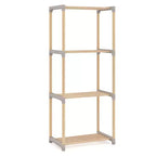 Costway 4-Tier Bookshelf w/Open Shelves Freestanding Storage Organizer for Home Office