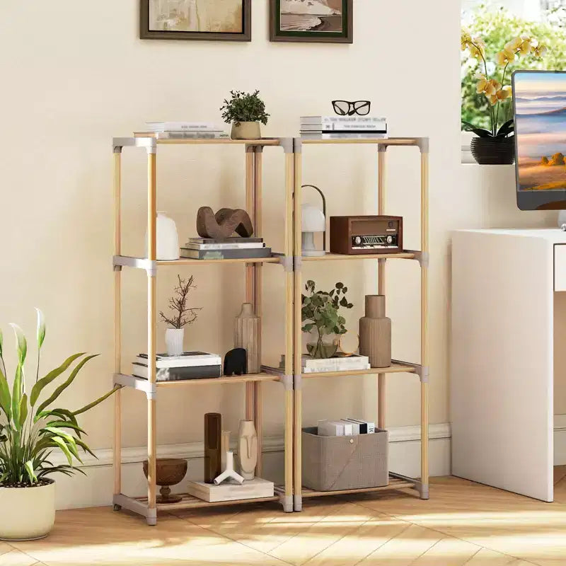 Bibliothèque à 4 niveaux Costway avec étagères ouvertes Meuble de rangement autoportant pour bureau à domicile