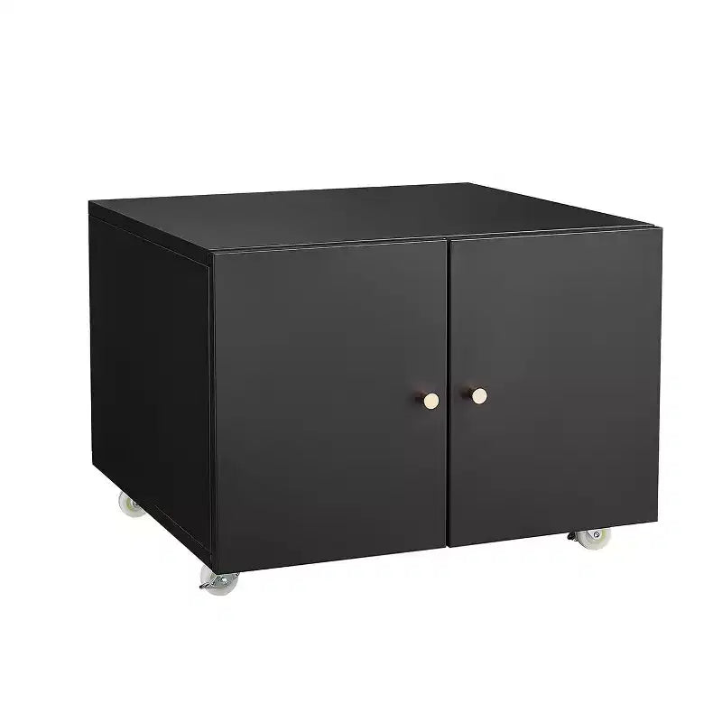 Meuble de classement métallique à roulettes avec étagère réglable - Meuble d'imprimante mobile à 2 tiroirs pour la maison, l'appartement ou le dortoir