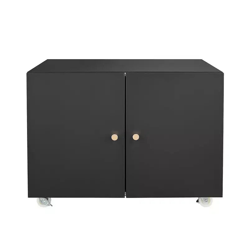 Meuble de classement métallique à roulettes avec étagère réglable - Meuble d'imprimante mobile à 2 tiroirs pour la maison, l'appartement ou le dortoir