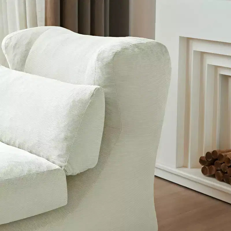EHMKNP Canapé-lit pliant en velours côtelé 3-en-1 avec mousse haute densité