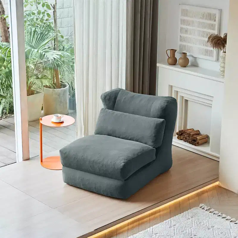 EHMKNP Canapé-lit pliant en velours côtelé 3-en-1 avec mousse haute densité