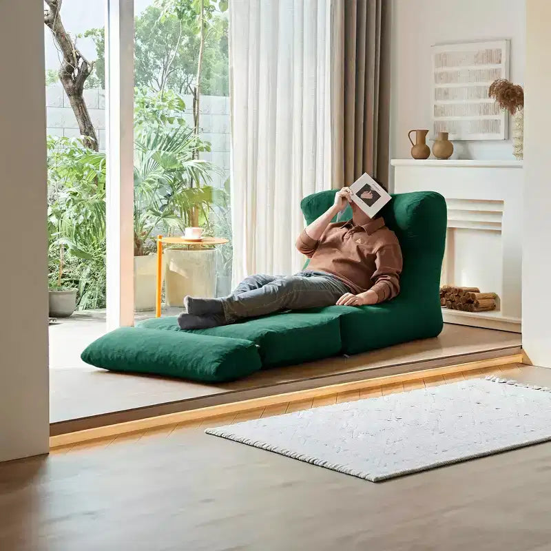 EHMKNP Canapé-lit pliant en velours côtelé 3-en-1 avec mousse haute densité