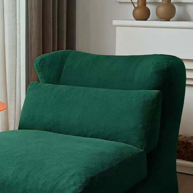 EHMKNP Canapé-lit pliant en velours côtelé 3-en-1 avec mousse haute densité