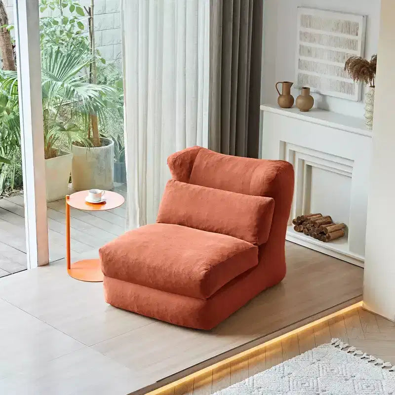 EHMKNP Canapé-lit pliant en velours côtelé 3-en-1 avec mousse haute densité