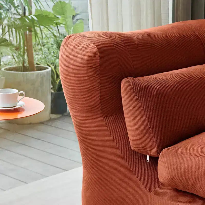 EHMKNP Canapé-lit pliant en velours côtelé 3-en-1 avec mousse haute densité