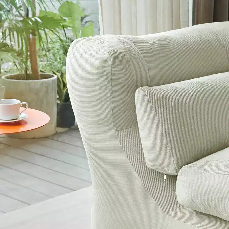 EHMKNP Canapé-lit pliant en velours côtelé 3-en-1 avec mousse haute densité