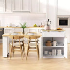 Îlot de cuisine moderne avec table à manger extensible pour 24, îlot de cuisine compact avec rangement pour cuisine ou salle à manger - Panipeachy