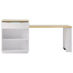 Îlot de cuisine moderne avec table à manger extensible pour 24, îlot de cuisine compact avec rangement pour cuisine ou salle à manger - Panipeachy