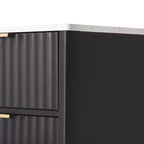 Îlot de cuisine moderne avec table à manger extensible pour 24, îlot de cuisine compact avec rangement pour cuisine ou salle à manger - Panipeachy