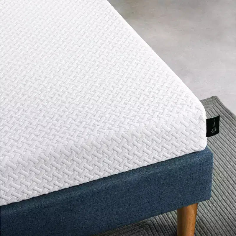 Matelas en mousse à mémoire de forme essentiel ZINUS 6 Twin Cooling, sans fibre de verre, fermeté moyenne, couches rafraîchissantes et respirantes, matériaux certifiés sûrs