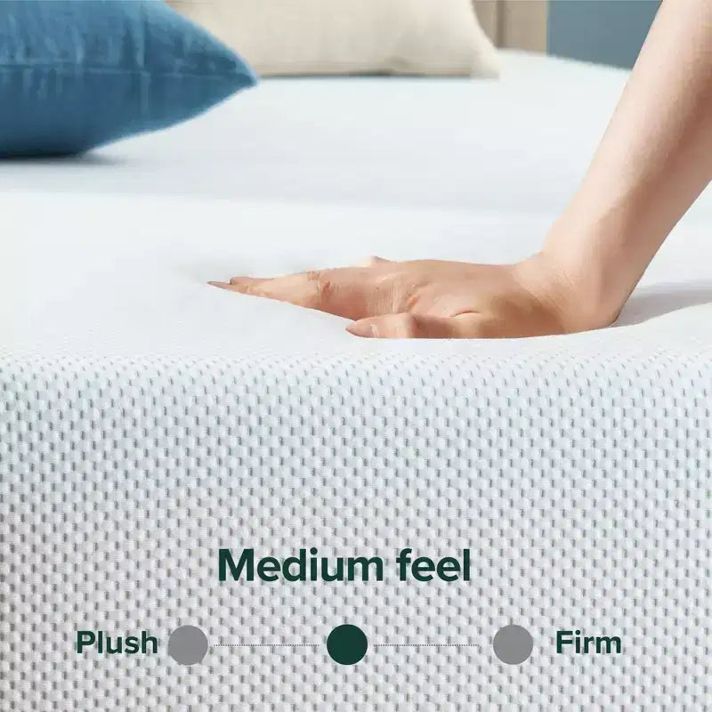 Matelas en mousse à mémoire de forme rafraîchissante Zinus 12 pouces au thé vert, King, sans fibre de verre, fermeté moyenne, mousse de gel rafraîchissante, mousses et tissus certifiés sûrs