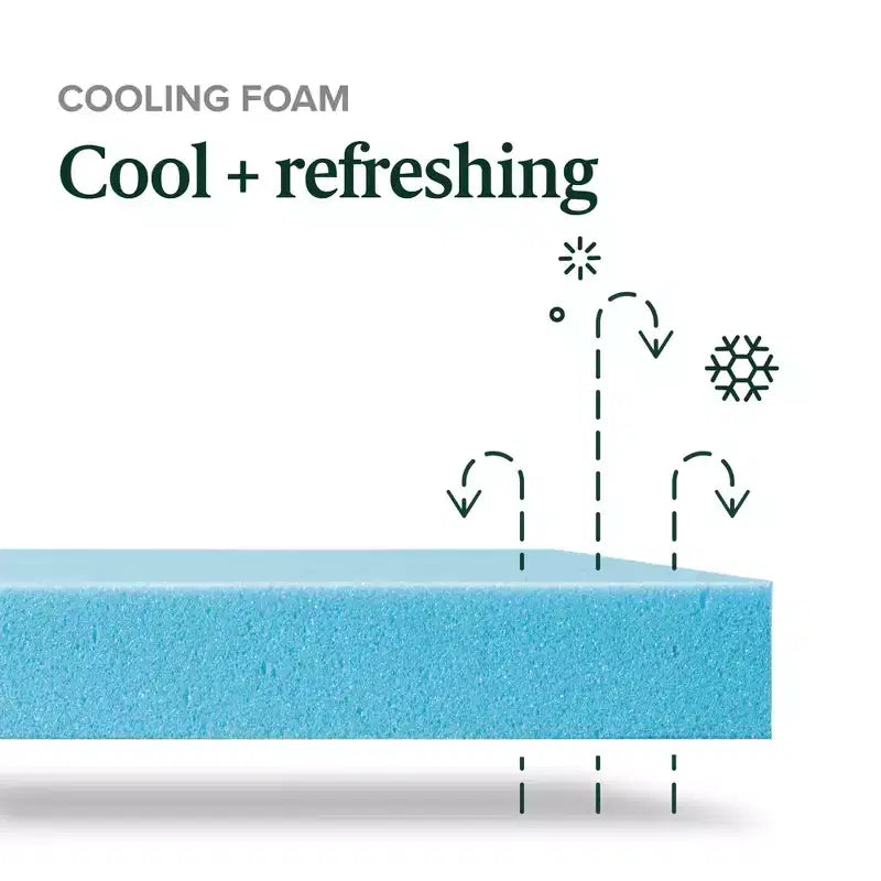 Matelas en mousse à mémoire de forme rafraîchissante Zinus 12 pouces au thé vert, King, sans fibre de verre, fermeté moyenne, mousse de gel rafraîchissante, mousses et tissus certifiés sûrs