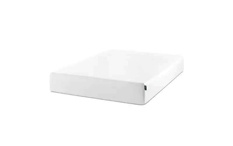 Matelas en mousse à mémoire de forme au thé vert Zinus 25 cm, une place, sans fibre de verre, fermeté moyenne, zones de soulagement de la pression, mousses et tissu certifiés sûrs