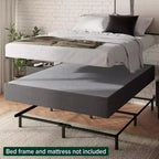 Sommier tapissier intelligent Zinus 9 pouces WonderBox(TM), sommier facile à assembler, cadre en métal durable, très grand, gris