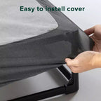 Sommier tapissier intelligent Zinus 9 pouces WonderBox(TM), sommier facile à assembler, cadre en métal durable, très grand, gris
