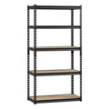 VEVOR Storage Shelves, 2000lbs, 5Tier Garage Storage Shelving, 16Dx32Wx62.8H Adjustable Metal Shelves for Garage Shelves Utility Rack Shelf, Black