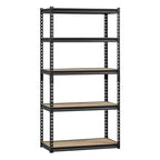 VEVOR Storage Shelves, 2000lbs, 5Tier Garage Storage Shelving, 16Dx32Wx62.8H Adjustable Metal Shelves for Garage Shelves Utility Rack Shelf, Black