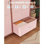 Portant à vêtements à 16 tiroirs Organisateur de garde-robe autoportant avec étagères pour le rangement de la chambre à coucher