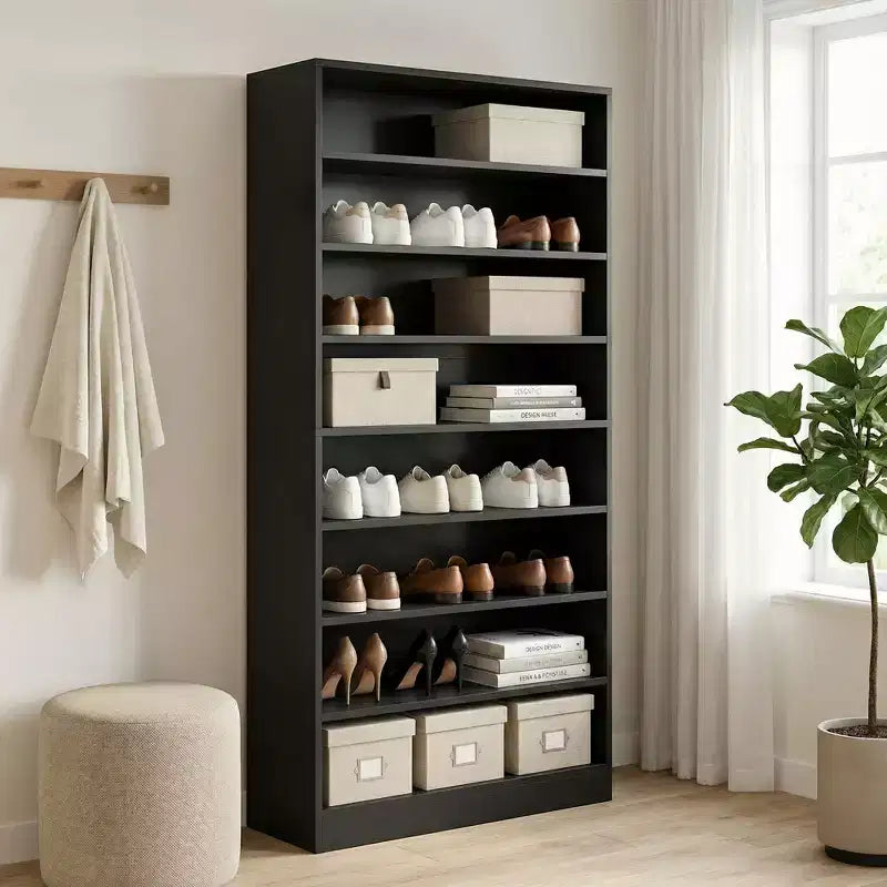 Meuble à chaussures autoportant MAYEERTY à 9 niveaux, grande capacité de rangement pour 40 à 45 paires de chaussures