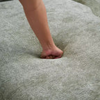 Canapé d'angle en chenille haute densité Clihome avec méridienne incurvée