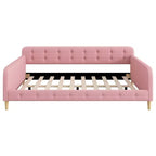 Lit de repos moderne rembourré en lin de taille Queen Luxystar