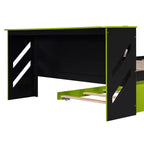 Lit de repos pleine grandeur avec lit gigogne, lit de jeu avec bureau et port USB pour chambres d'étudiants ou chambres d'amis