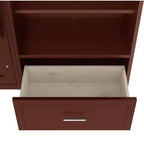 Lit escamotable Queen Size avec étagère, lit mural Queen en bois avec rangements, lit-coffre mural pliant pour petit espace