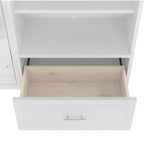 Lit escamotable Queen Size avec étagère, lit mural Queen en bois avec rangements, lit-coffre mural pliant pour petit espace