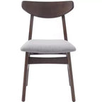 Chaises de salle à manger GDFStudio Fowler au dossier incurvé en bois de style scandinave (lot de 2)
