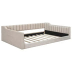 Lit de repos moderne en velours Luxystar avec poches latérales