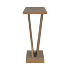 Table console d'entrée Whisen V-Base, table de couloir d'appoint, table de canapé mince avec placage en bois naturel, polyvalence classique