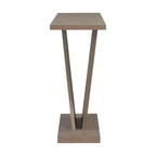 Table console d'entrée Whisen V-Base, table de couloir d'appoint, table de canapé mince avec placage en bois naturel, polyvalence classique