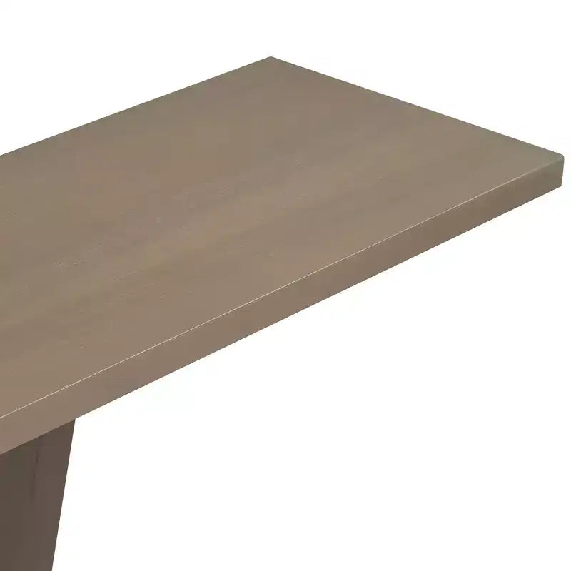 Table console d'entrée Whisen V-Base, table de couloir d'appoint, table de canapé mince avec placage en bois naturel, polyvalence classique